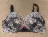 Victoria’s Secret Dream Angels push-up 36D black lace bra Photo 0