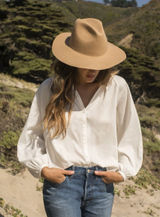 ✨OUTERKNOWN Brown Folk Sz Small Top✨ Photo 0