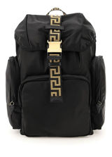 Versace Greca nylon & leather backpack NEW (VS1) Photo 0
