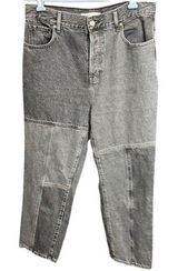 PacSun Women's‎ High Rise Straight Leg Jeans Size 30 Gray Wash Block Denim Photo 0