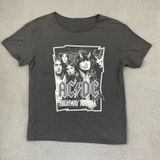 AC-DC Highway To Hell Shirt Women 2XL Gray Rock Band Scoop Neck Tee Photo 0