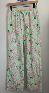 8 Oak Lane Women’s XS/Small Pickleball Pajamas Pink Green Stripe Spring Preppy Photo 0