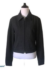 5/$30 🎈Express‎ women’s vintage grey zip up blazer size 5/6 Photo 0