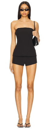 superdown Daija Shorts Set in Black XSmall New Womens Tube Top Photo 0