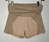 House of CB London tan bike shorts ruched waist size‎ medium casual compression Photo 0