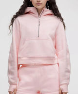Light Pink Lululemon Scuba Quarter-Zip Photo 0