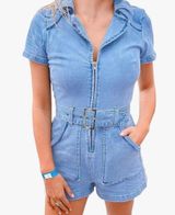 Denim Romper Photo 0