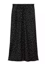 Zara Polka Dot Midi Black & White Skirt(Size Small) Photo 0