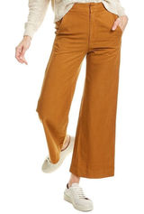 LACAUSA James Trousers Rust Orange Wide Leg Pants LA20192 Size 2 Photo 0