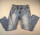 Old Navy Mid-Rise Boyfriend Jeans Medium Wash Blue Denim Women Size 4 Photo 0