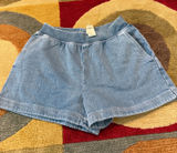 NWT Aerie Sweatpant Jean Shorts Knit Comfy Lounge Material Blue Size Small Photo 0