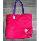 Clinique X Donald Large Tote Bag with Flowers - Shopping Travel Shoulder Bag Photo 0