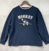 Walt Disney World Mickey Mouse Womens Sweatshirt Size XL Varsity Character Retro Photo 0