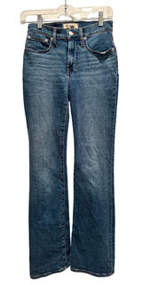 Madewell Kick Out Full Length Jeans Light Indigo‎ Blue Mid Rise Flare Size 24 Photo 0