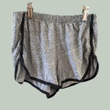 John Galt Brandy Melville Gray Heather‎ Dolphin Shorts Black Trim OS Womens Photo 0