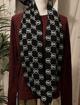 Michael Kors Monogram Black and White Scarf Photo 0