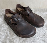 Birkenstock Women’s London Oiled Leather Shoes in Habana 43/US 12 Photo 0