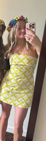 Coco Lilly’s boutique pink and green mini dress S Photo 0