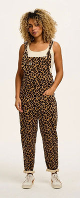Lucy & Yak Leopard Corduroy Dungarees US 20R Photo 0