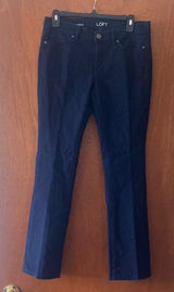 Ann Taylor Loft, Classic Dark Blue Denim Jeans, bootcut, Size 6 waist 28 Photo 0