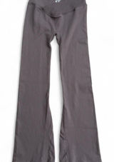 OQQ Brown Flare Leggings Nylon Spandex Blend Size Large. New Without Tags Photo 0