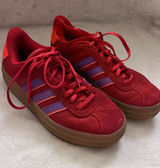 adidas Gazelle Bold in Red / Semi Lucid Fuchsia / Night Indigo size 7 Photo 0