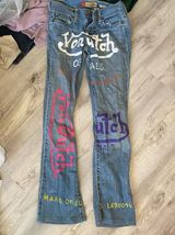 hand painted logo graphic jeans Photo 0