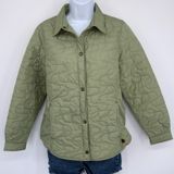 Woolrich Quilted‎ Light Sage Jacket Women Small Snap Button Coat Outdoor Winter Photo 0