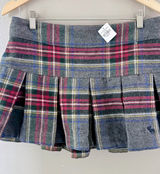 Y2K Plaid Pleated Wool Mini Skirt Abercrombie & Fitch NWT Photo 0