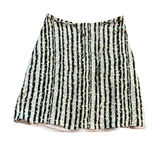 Banana Republic Women 6 Green Cream Striped Polka Dot A-Line Rayon Mini Skirt Photo 0