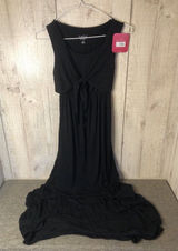 Womens Isabel Maternity Black Sleeveless Tie-Front Nursing Dress Size XS Photo 0