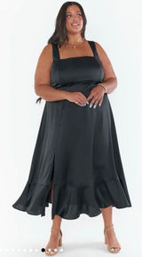 Show Me Your Mumu Claire Midi Dress in Black Medium Photo 0