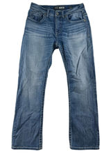 BKE 32S 32 Short Jeans Aiden Bootleg Boot Mid Rise Contrast Stitch Medium Wash Photo 0