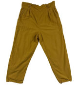 American Eagle XL Linen Paperbag High Rise Tapered Pants Mustard Yellow Coastal Photo 0