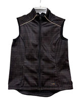 Kerrits Womens Black Plaid Softshell Fleece Lined Equestrian Riding Vest Size M Photo 0