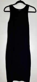 Cotton On Womens Small Black Sleeveless Racerback Ribbed Bodycon Midi Dress Photo 0