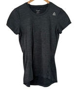 Reebok Womens Gray Space Dye Heathered Short Sleeve Athletic T-Shirt Size Small Photo 0