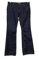 Roberto Cavalli H&M Dark Wash Bootcut Jeans Womens 14 Low Rise Gold 34x32 Photo 0