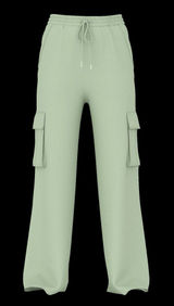 PINK New Long‎ IVY FLEECE WIDE-LEG CARGO SWEATPANTS long Photo 0