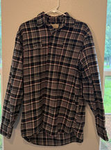 Jachs Plaid Men’s Flannel - Grey/Red Plaid Size XL Photo 0