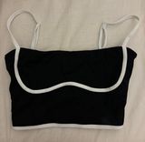 Black and White Crop Top Photo 0
