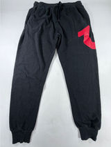 True Religion Womens Joggers Black Red Horseshoe Logo Loungewear Sweatpants M Photo 0