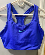 Nike Dri-FIT Swoosh Medium Support Sports Bra Blue Size XL Photo 0