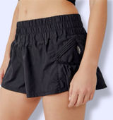 Free People Movement Black Get Your Flirt On Shorts Photo 0