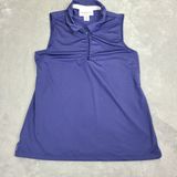 Tommy Bahama Golf ‎ Blue Collared Tank Top Womens Size Large Photo 0
