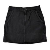 Everlane Black Canvas Mini Skirt‎ Womens Size 2 Cotton A-Line Utility Casual Photo 0