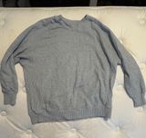 Aerie Crewneck Sweatshirt Grey Oversized Photo 0