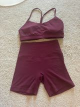 Lululemon burgundy set  Photo 0