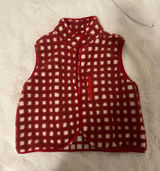 checker vest Red Size M Photo 0