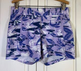 Columbia PFG Purple Leaf Print Fishing Shorts Coastal Womens Small Gorpcore Photo 0